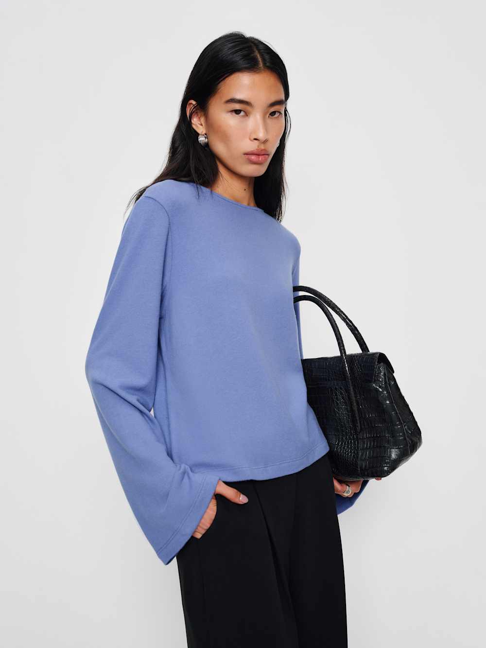 Reformation Eternity Knit Top - Neptune Blue
