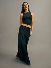 Reformation Rose Knit Top - Black