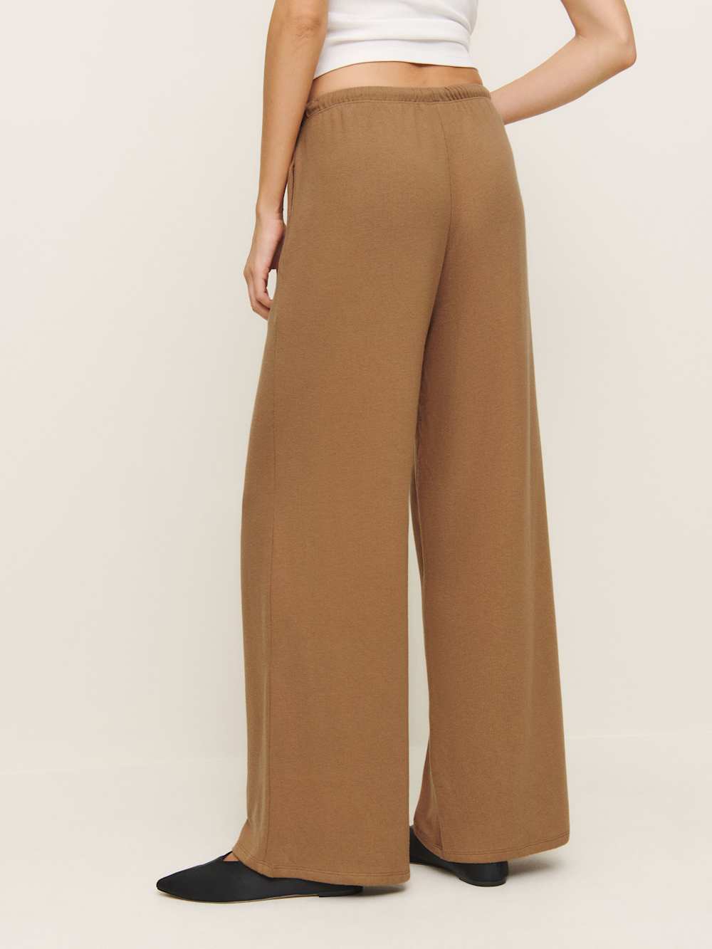 Reformation Olina Knit Pant - Camel