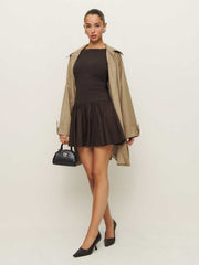 Reformation Defina Knit Dress - Mole