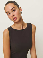 Reformation Defina Knit Dress - Mole