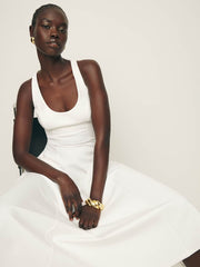 Reformation Mikol Knit Dress - White