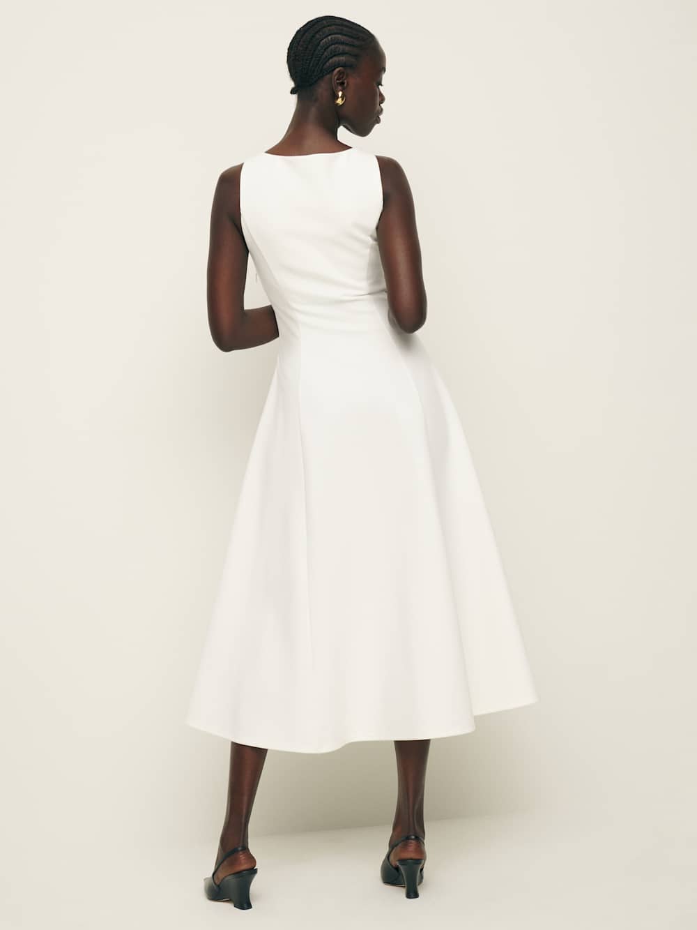 Reformation Mikol Knit Dress - White