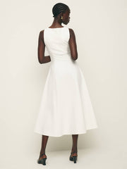 Reformation Mikol Knit Dress - White