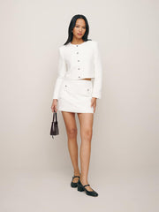Reformation Aurelia Skirt - White