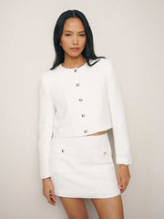 Reformation Aurelia Skirt - White
