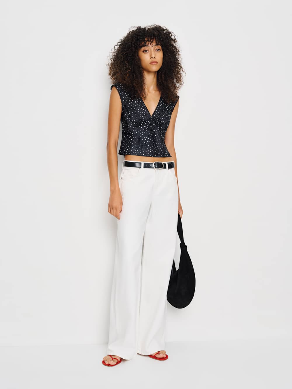 Reformation Cherry Silk Top - Selene