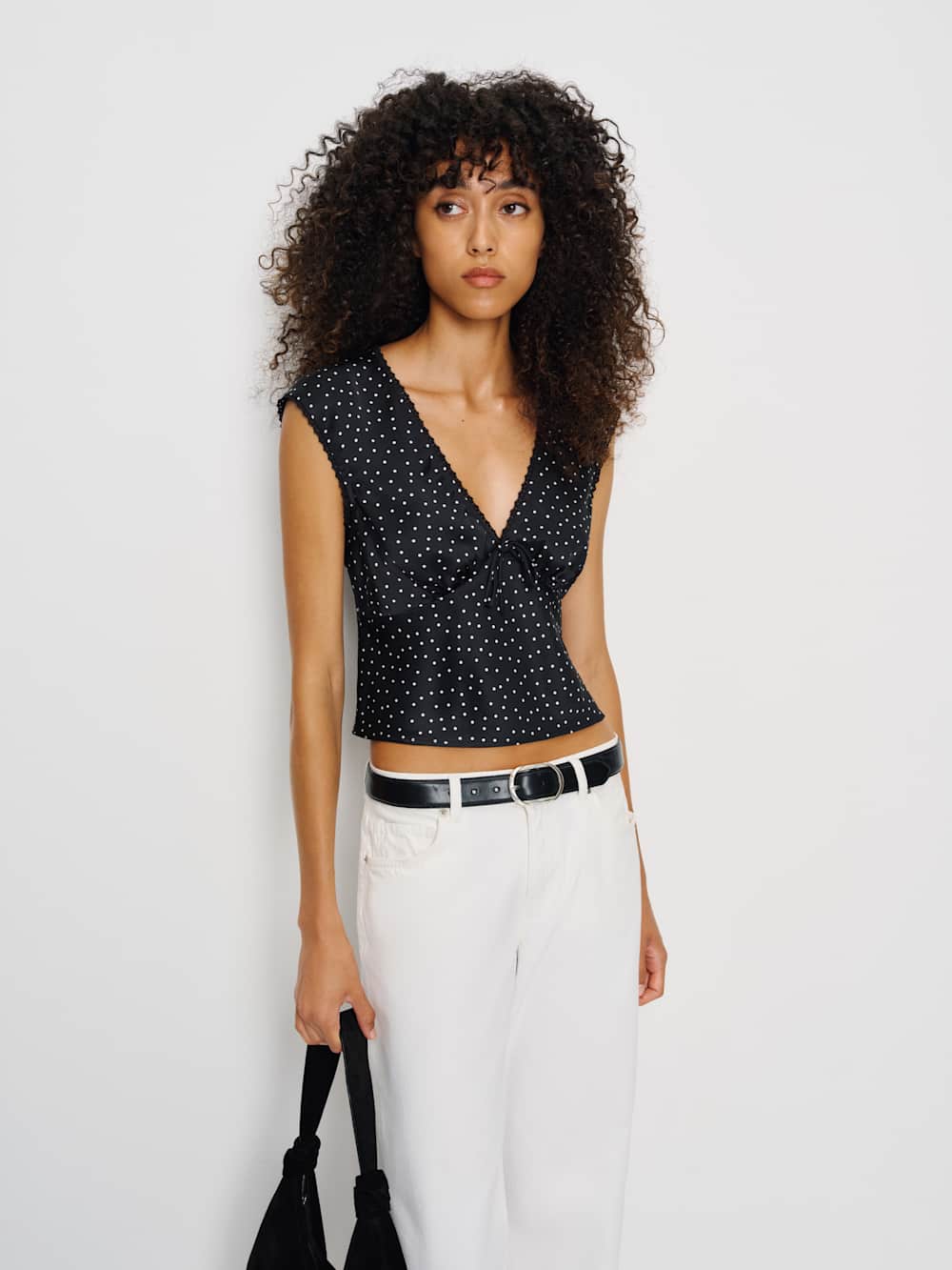 Reformation Cherry Silk Top - Selene