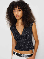 Reformation Cherry Silk Top - Selene