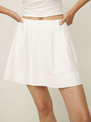 Reformation Leni Skirt - White