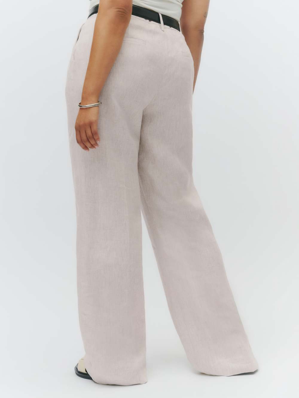 Reformation Alex Linen Pant Es - Oatmeal