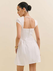 Reformation Oaklyn Linen Dress - White