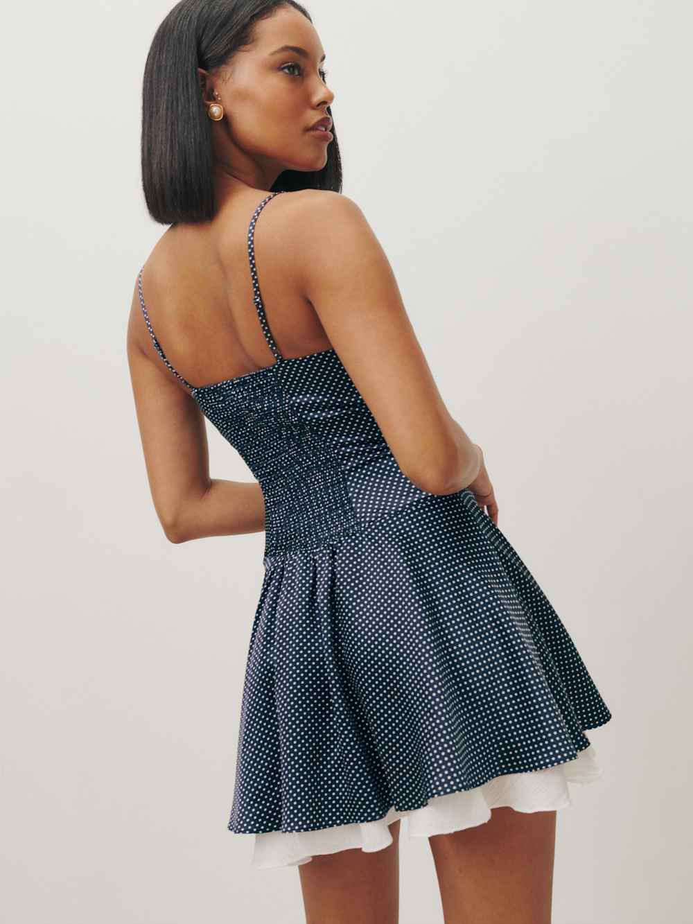 Reformation Ursula Silk Dress - Raindrops