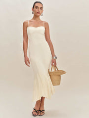 Reformation Aiko Dress - Fior Di Latte