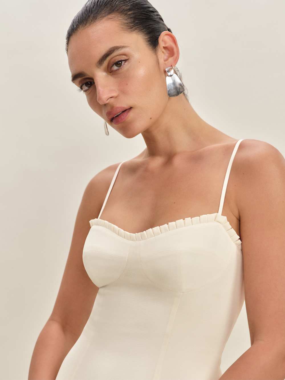 Reformation Aiko Dress - Fior Di Latte
