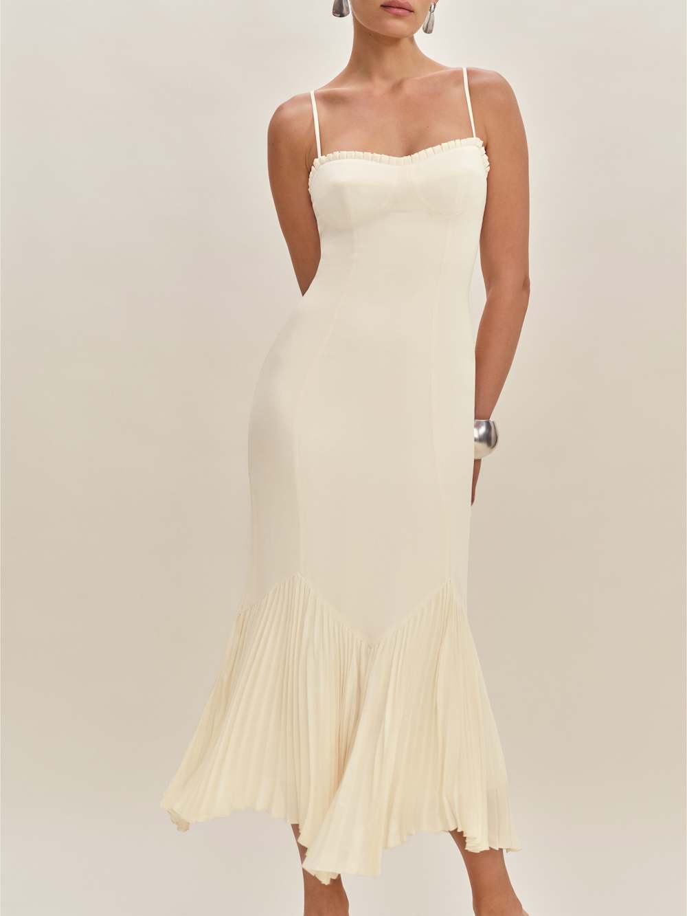 Reformation Aiko Dress - Fior Di Latte