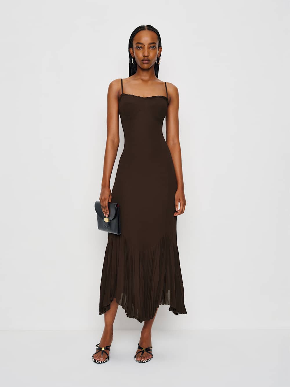 Reformation Aiko Dress - Mole