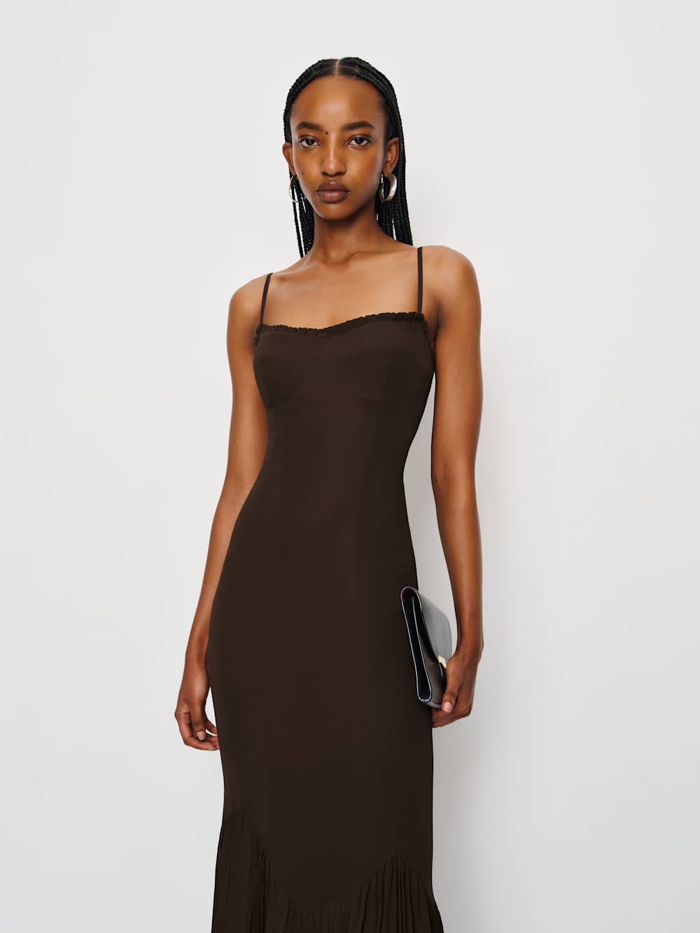 Reformation Aiko Dress - Mole