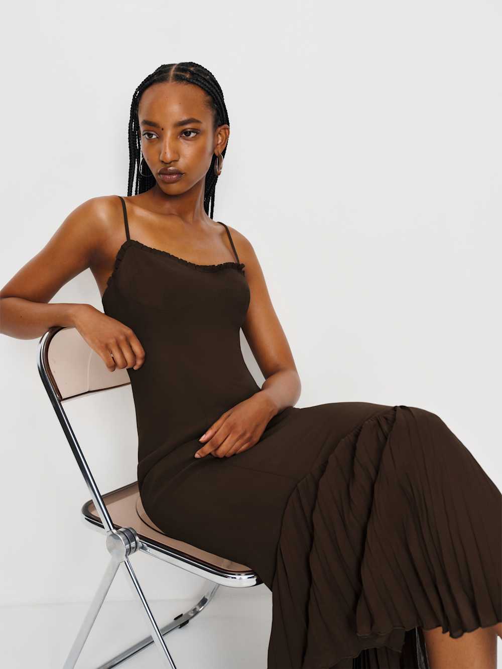 Reformation Aiko Dress - Mole