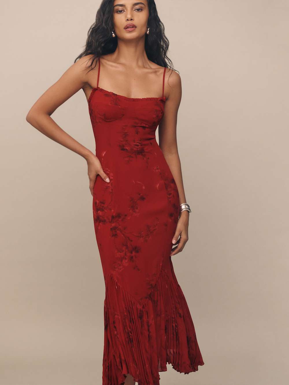 Reformation Aiko Dress - Vermillion