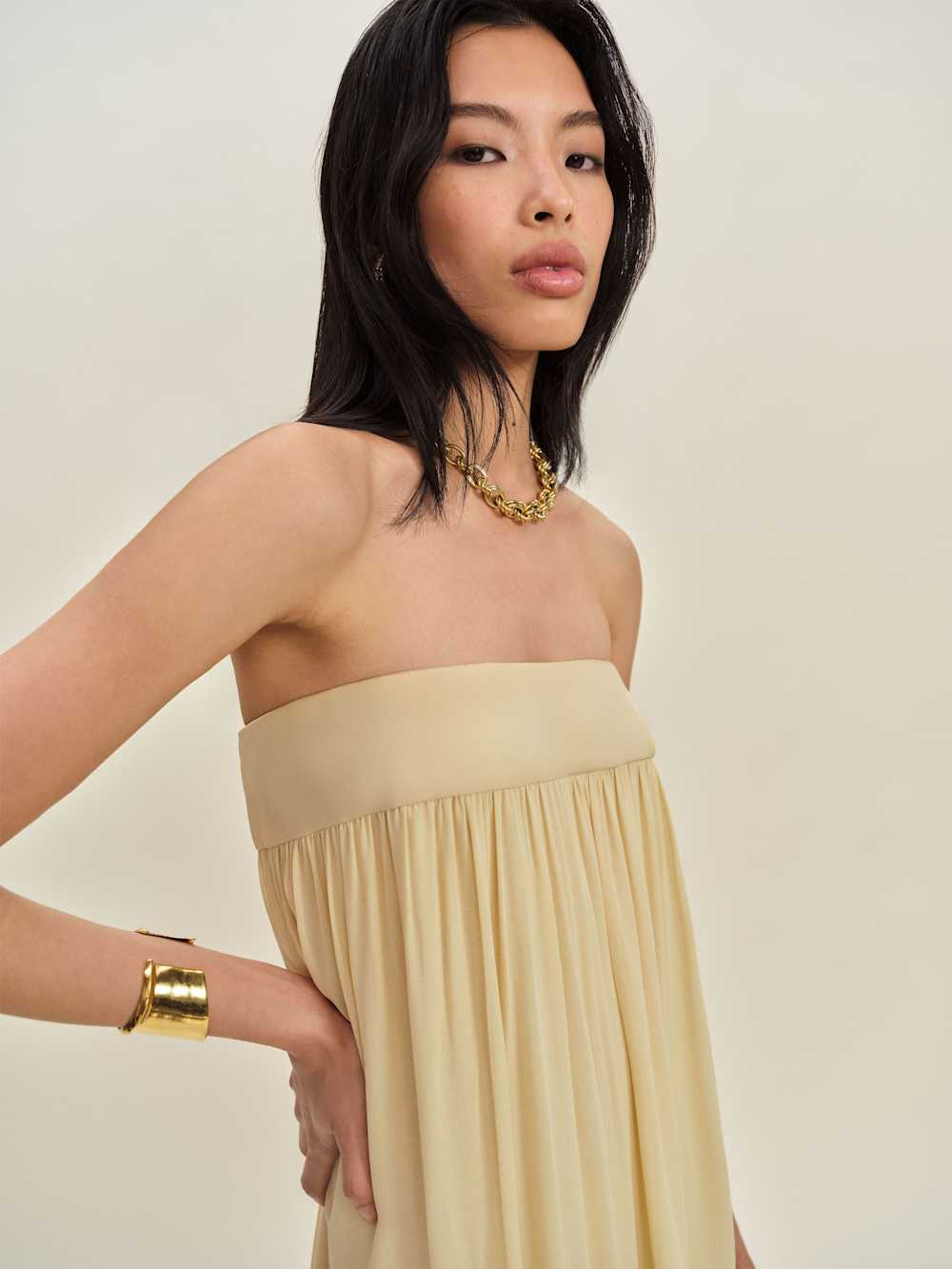 Reformation Maribelle Dress - Parmesan