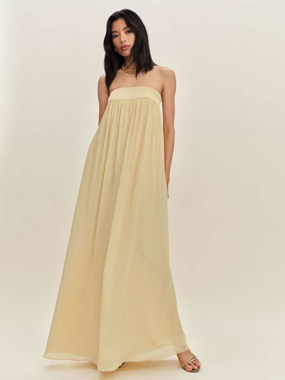 Reformation Maribelle Dress - Parmesan
