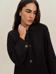 Reformation Irene Linen Jacket - Black