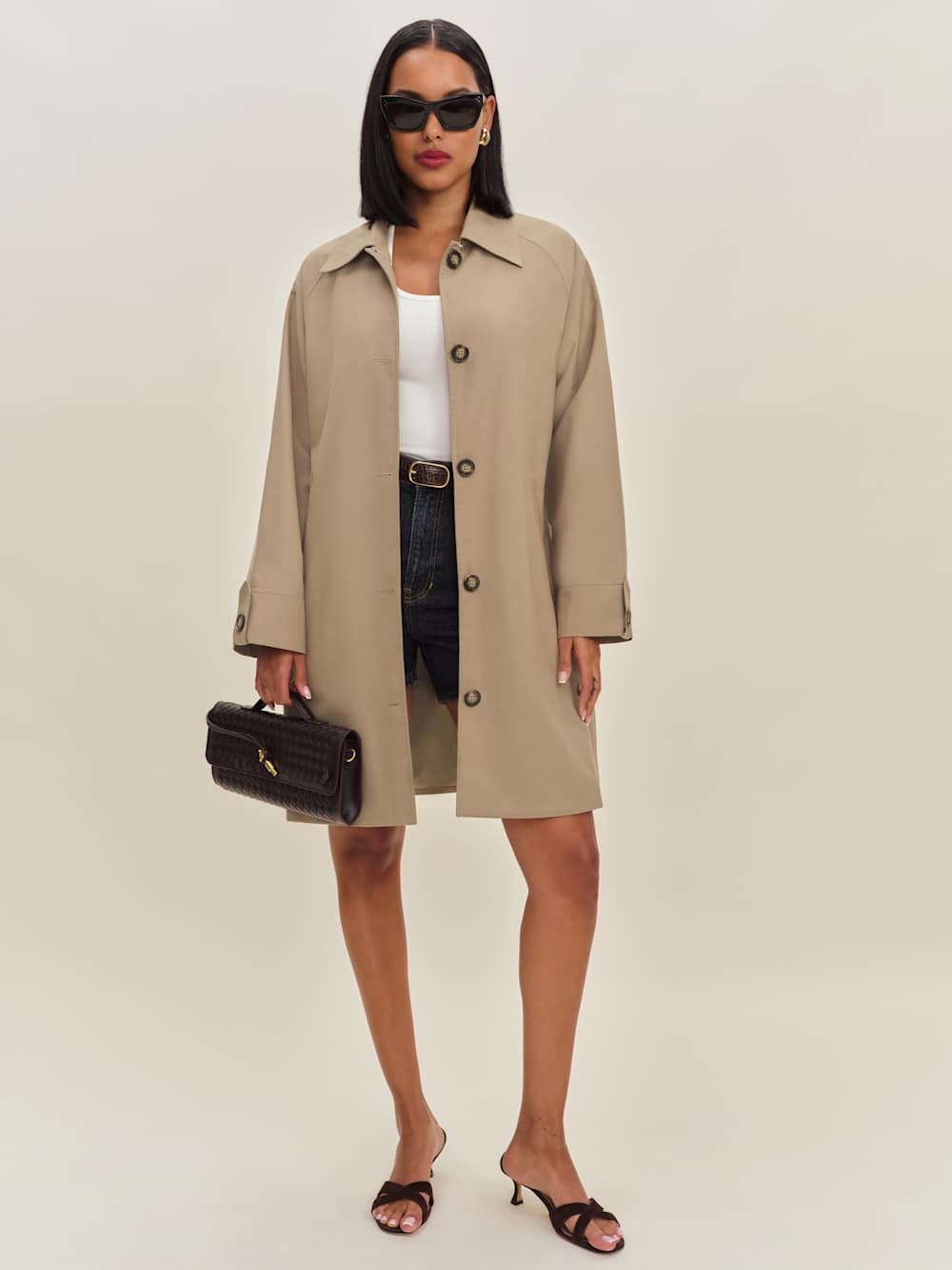 Reformation Dion Trench - Khaki