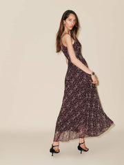 Reformation Sabien Dress - Burgundy Bunch