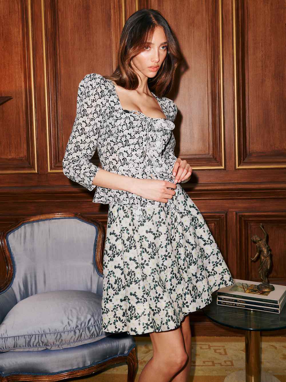 Reformation Ivan Skirt - Ditsy Gardenia