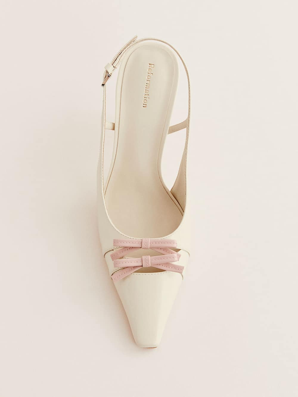 Reformation Noreen Slingback Pump - Almond Alabaster
