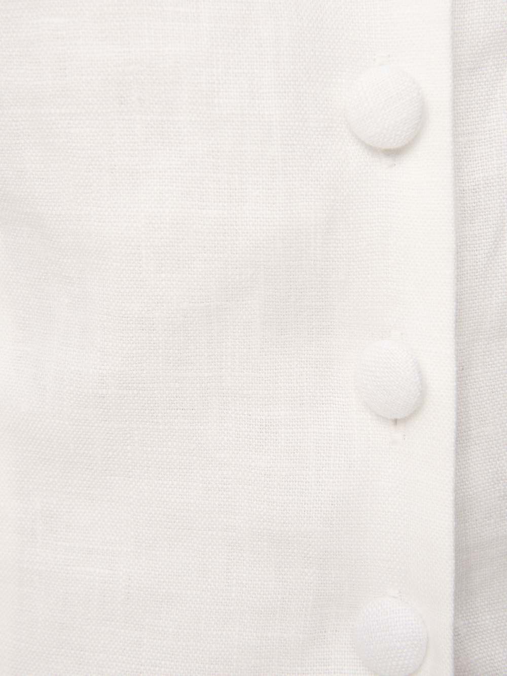 Reformation Amela Linen Top - White