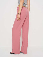 Reformation Vida Low Rise Pant - Dried Rose