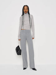 Reformation Vida Low Rise Pant - Grey Stripe