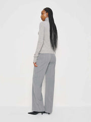 Reformation Vida Low Rise Pant - Grey Stripe