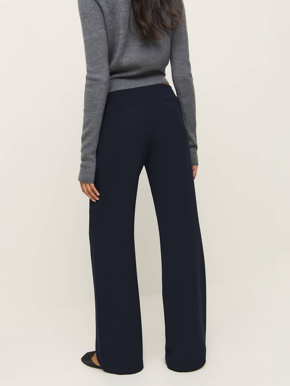 Reformation Vida Low Rise Pant - Midnight