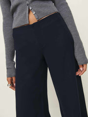 Reformation Vida Low Rise Pant - Midnight