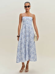 Reformation Monette Linen Dress - Chloe