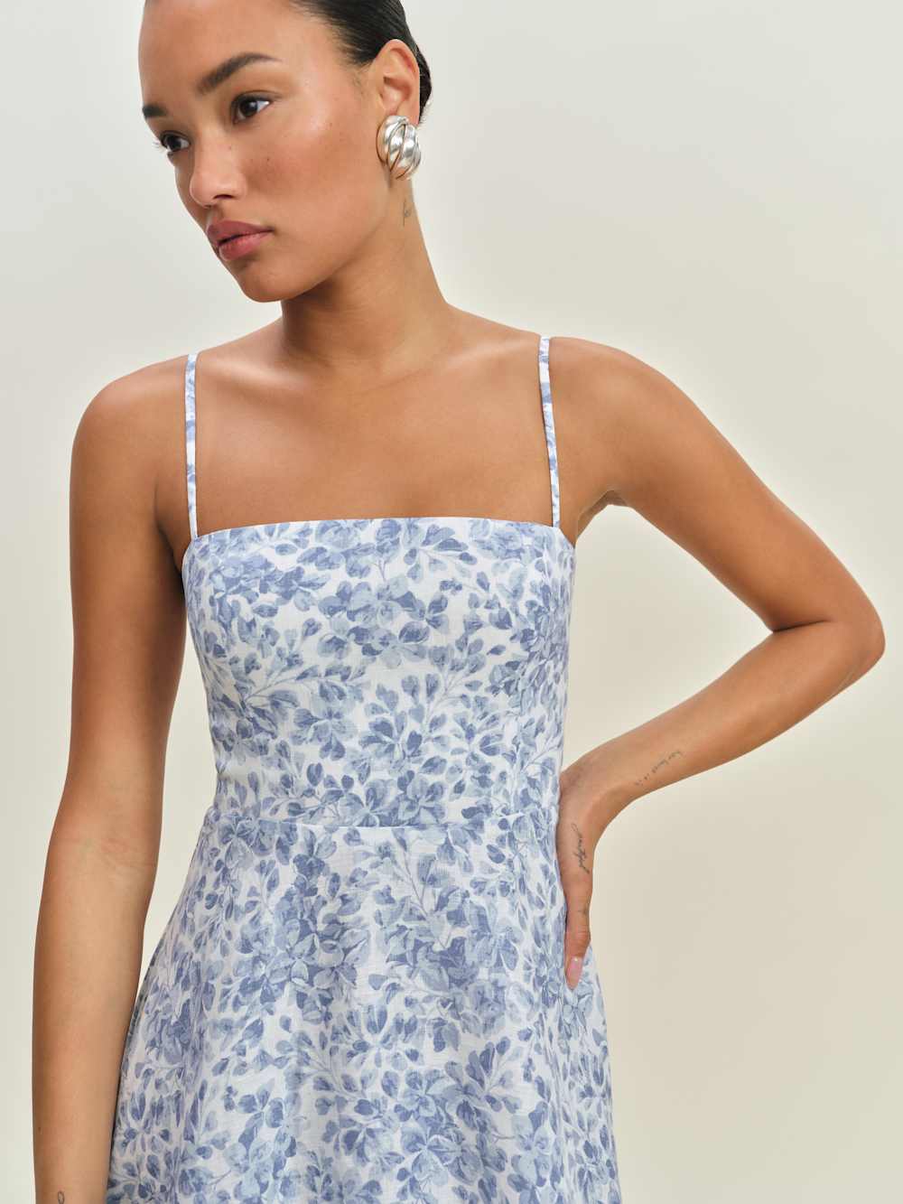 Reformation Monette Linen Dress - Chloe