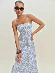 Reformation Monette Linen Dress - Chloe