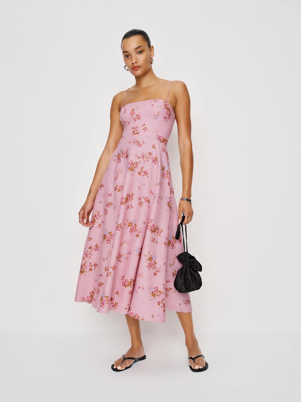 Reformation Monette Linen Dress - Secret