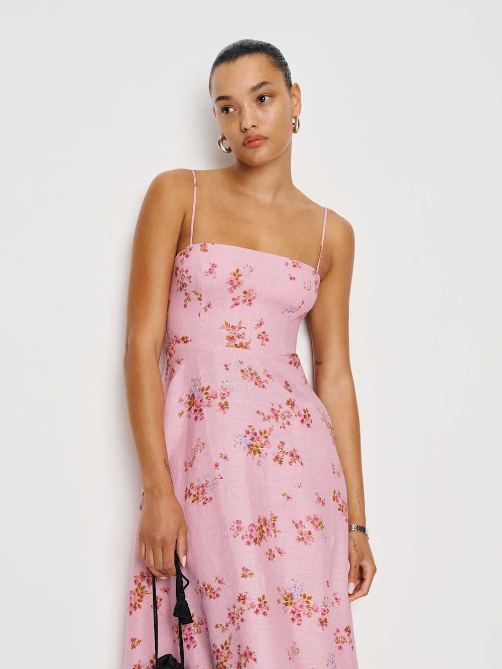 Reformation Monette Linen Dress - Secret