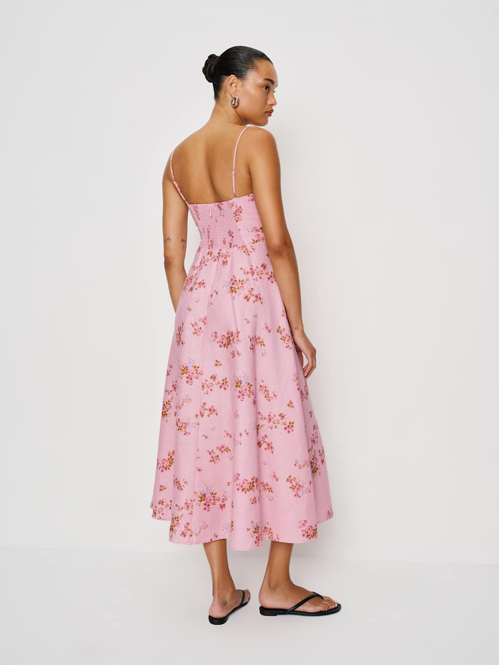 Reformation Monette Linen Dress - Secret