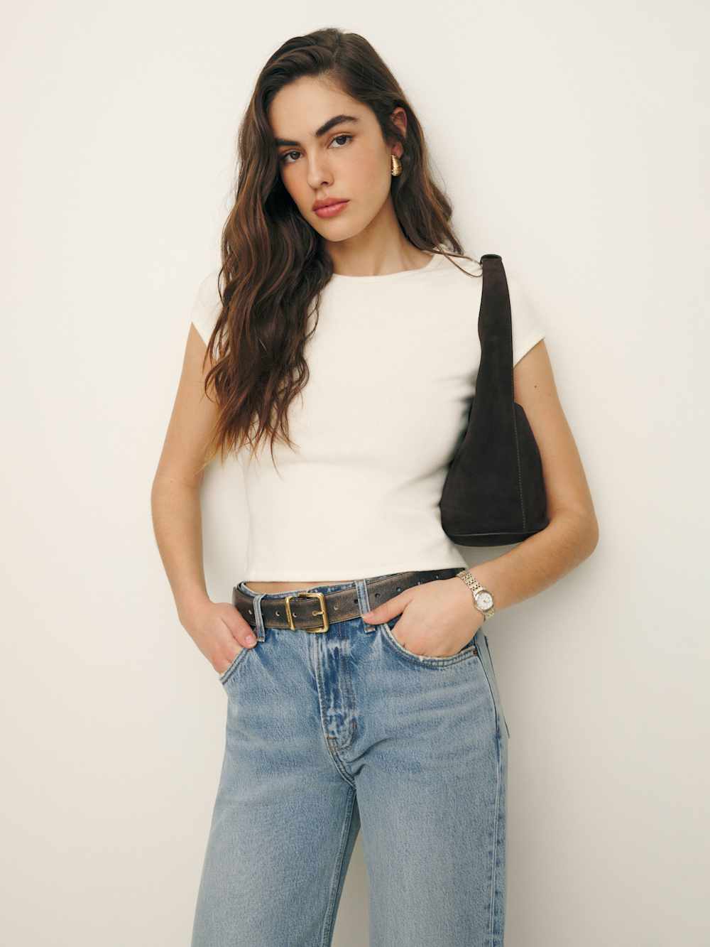Reformation Olive Knit Top - Fior Di Latte