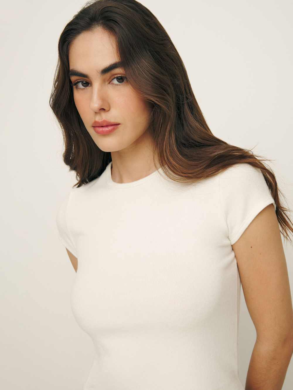 Reformation Olive Knit Top - Fior Di Latte