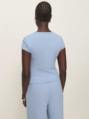 Reformation Olive Knit Top - Ice Water