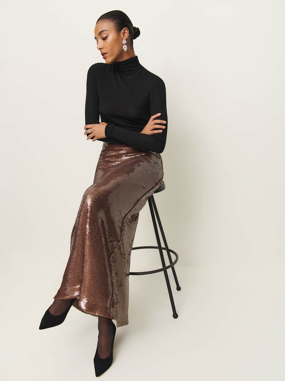 Reformation Gabriella Skirt - Terra