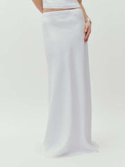 Reformation Bella Linen Skirt - White