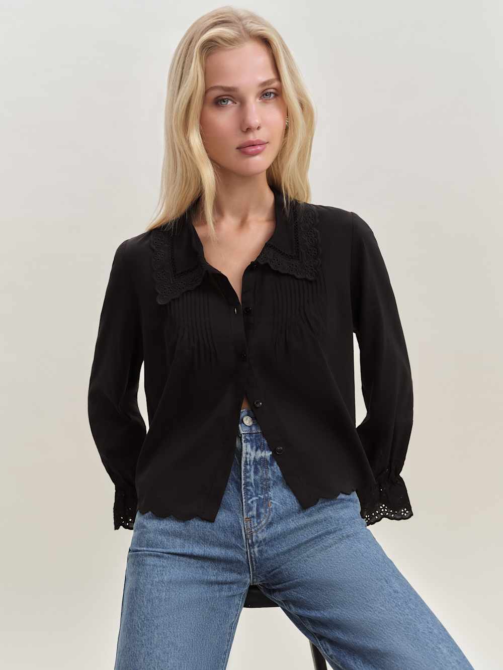 Reformation Juni Top - Black