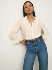 Reformation Juni Top - Cream